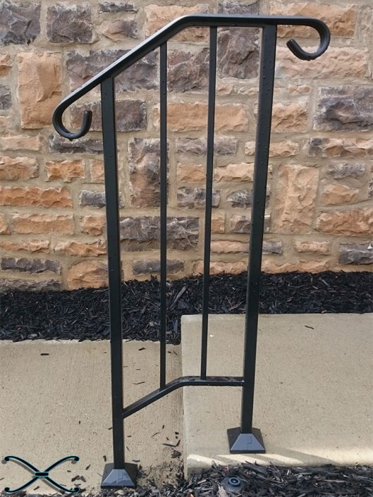 Picket #1 wrought iron DIY Picket handrail 1 foot post to post