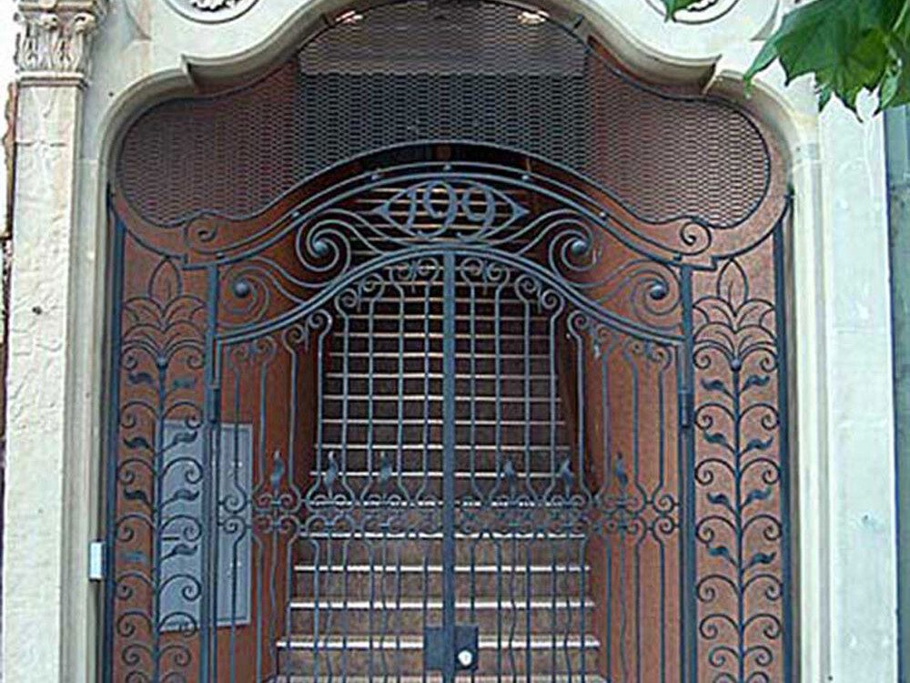 custom signage security gate